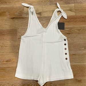 Lulu’s White Romper/Cover-up